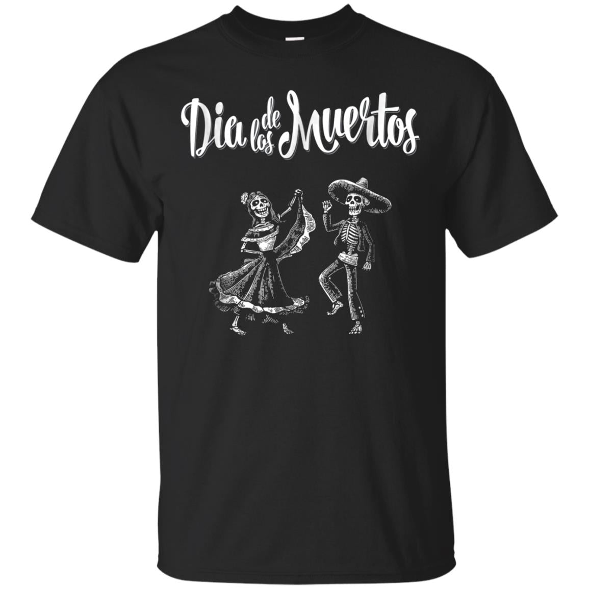 "Dia De Los Muertos" Dancing Mariachi Skeletons Tee Shirt
