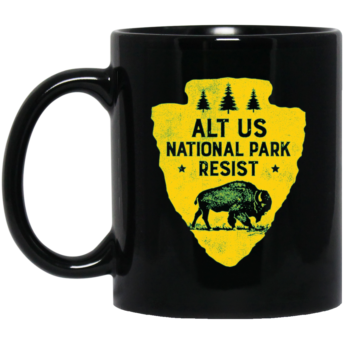 ALT US National Park Resist Service T shirt Bison Vintage