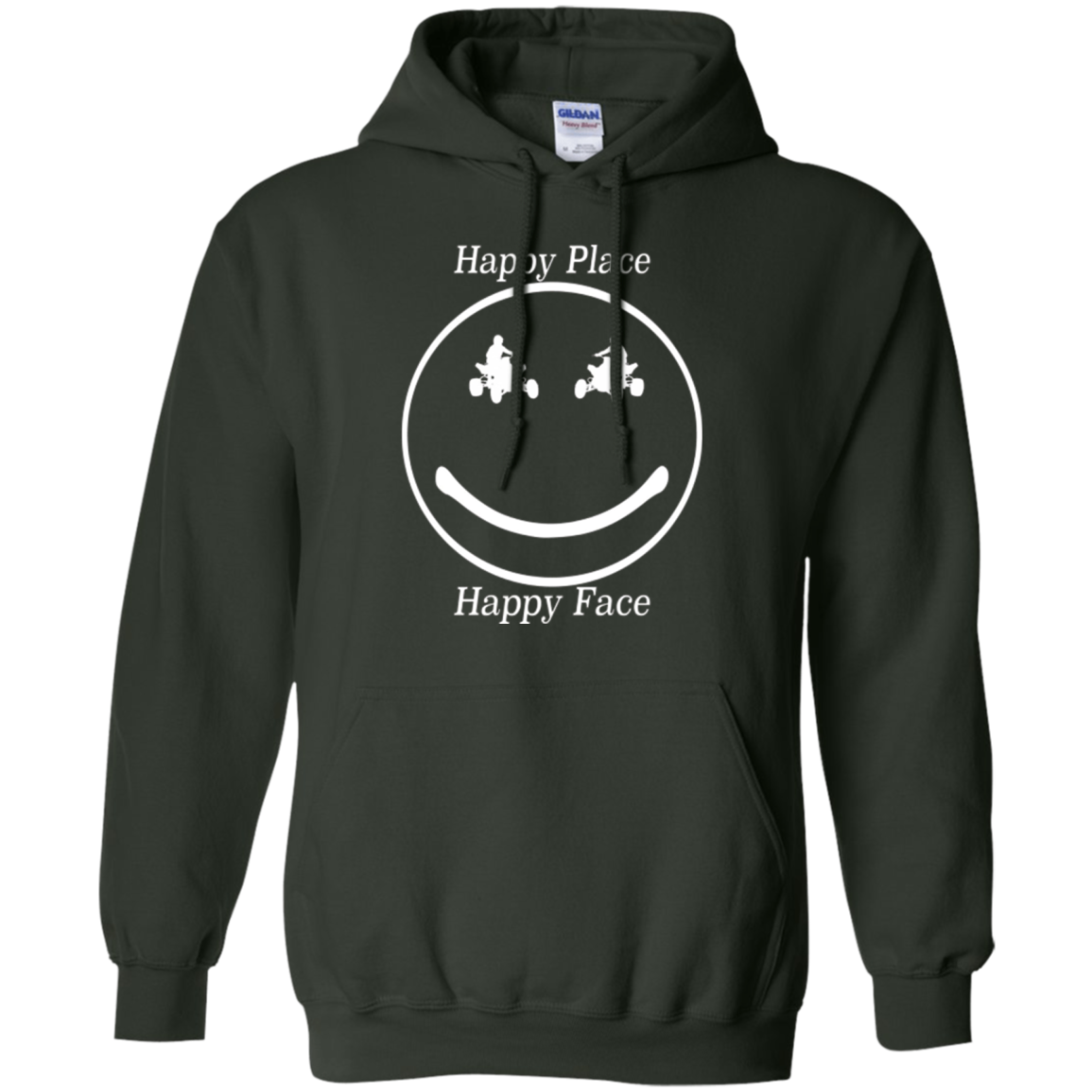 ATV Motocross Happy Place Happy Face t-shirt