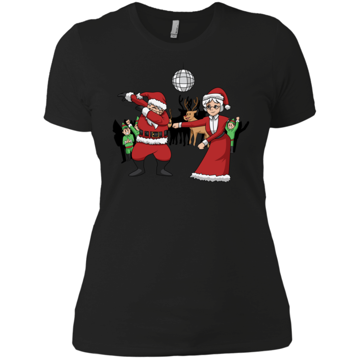 Santa Dabbing Tshirt Mrs. Claus Flossing Shirt