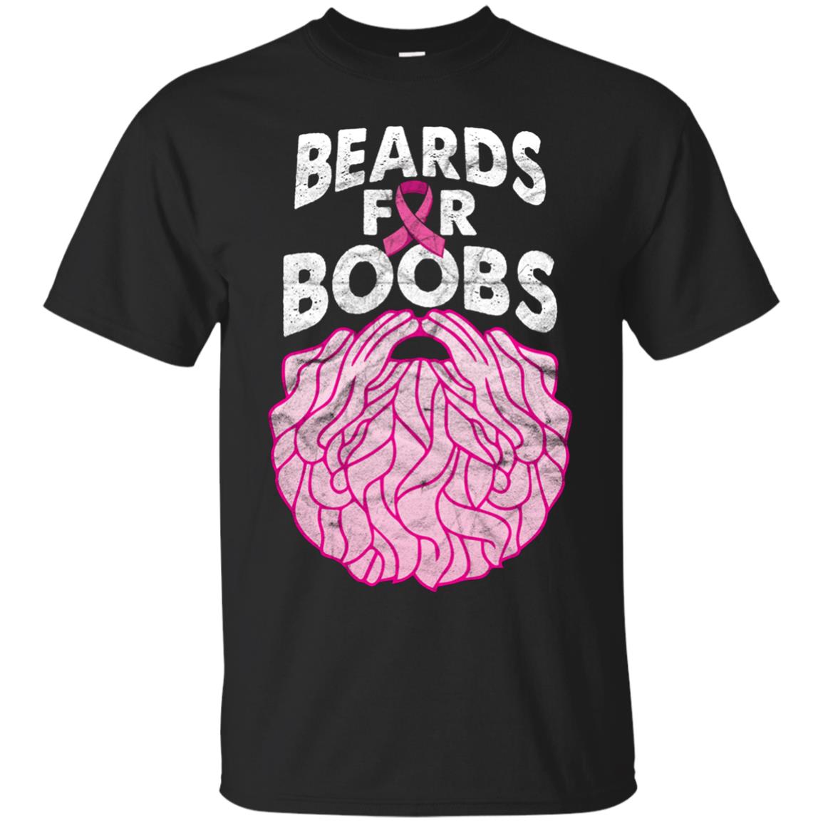 'Beards Breast Cancer Shirt' Breast Cancer Awareness Shirt