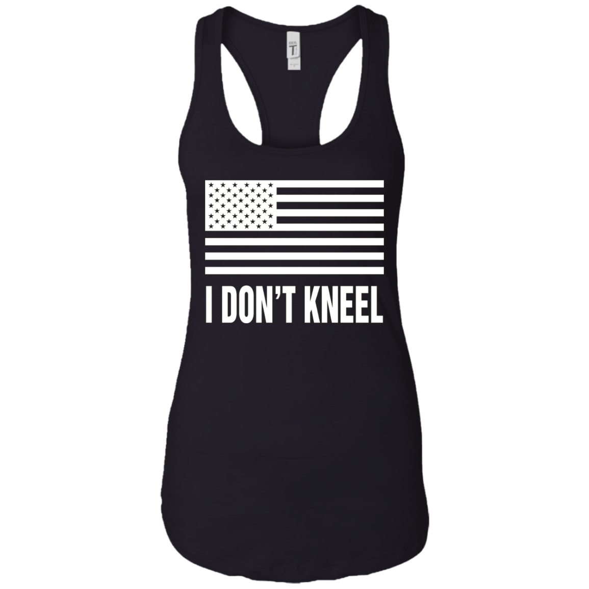 American Flag I Don't Kneel Patriotic T-Shirt