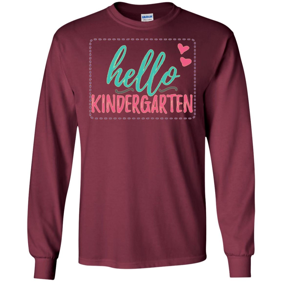 "Hello Kindergarten" Shirt for Kindergarten Girls, Teachers