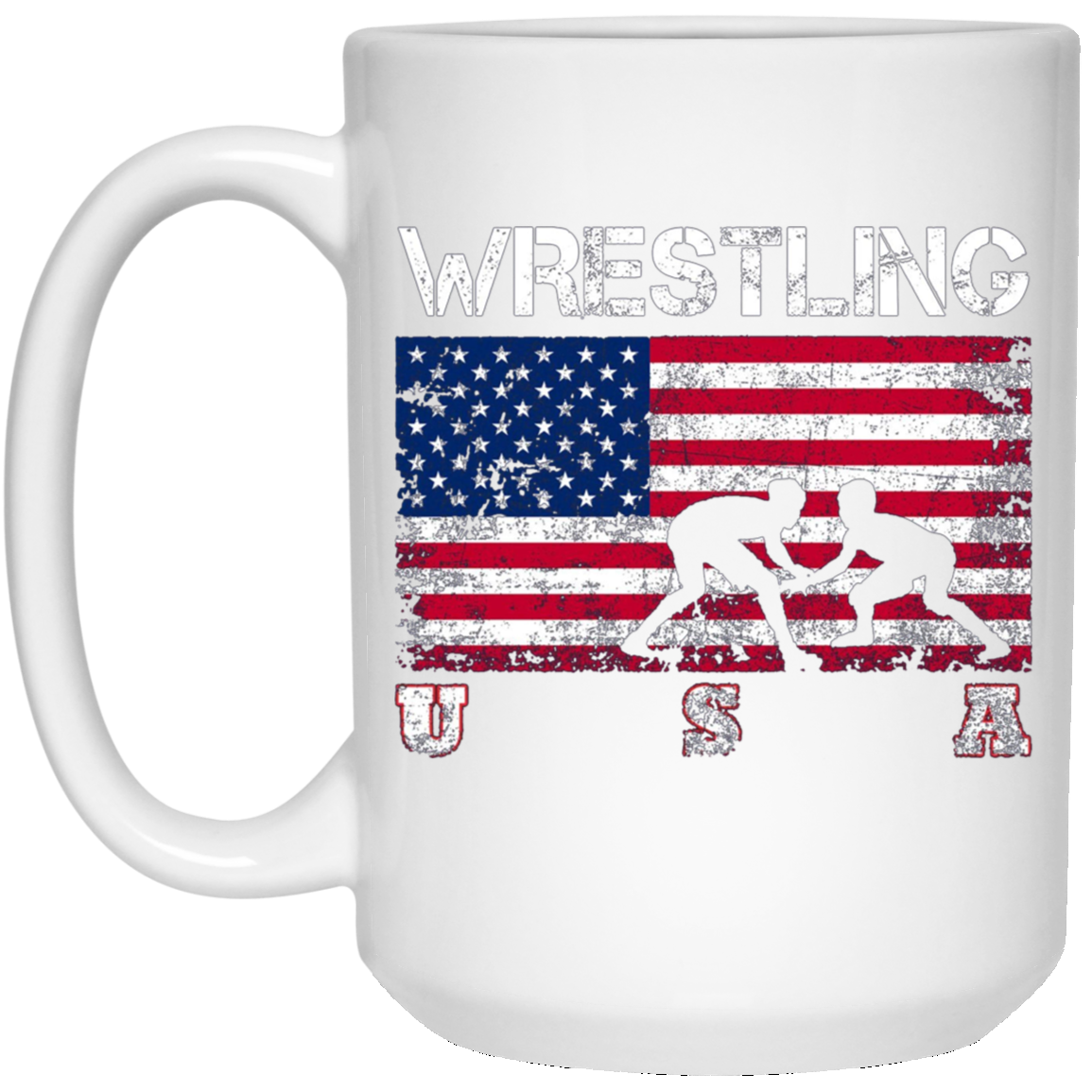 American Flag Wrestling T-shirt