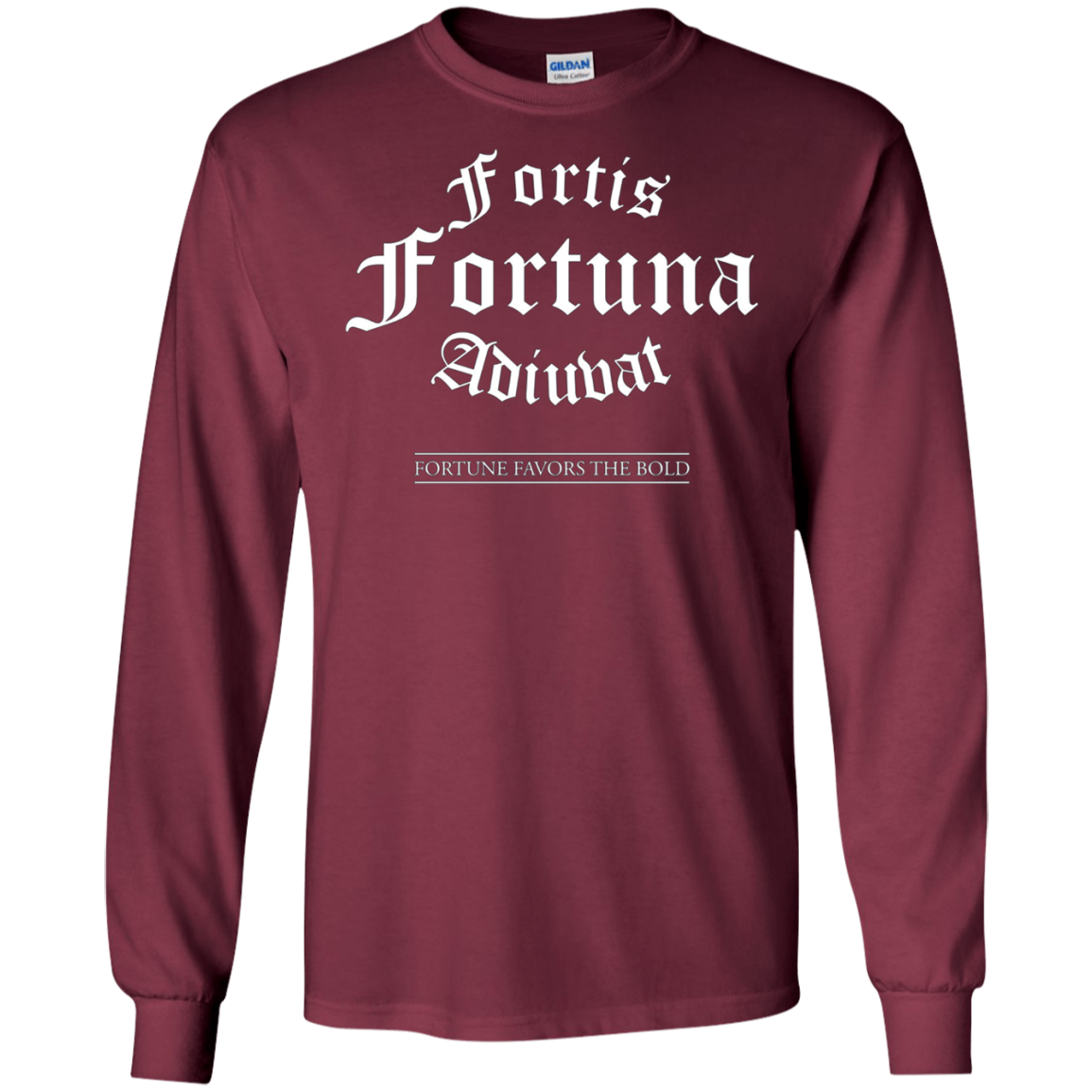 "Fortis Fortuna Adiuvat" Latin Quote T-Shirt