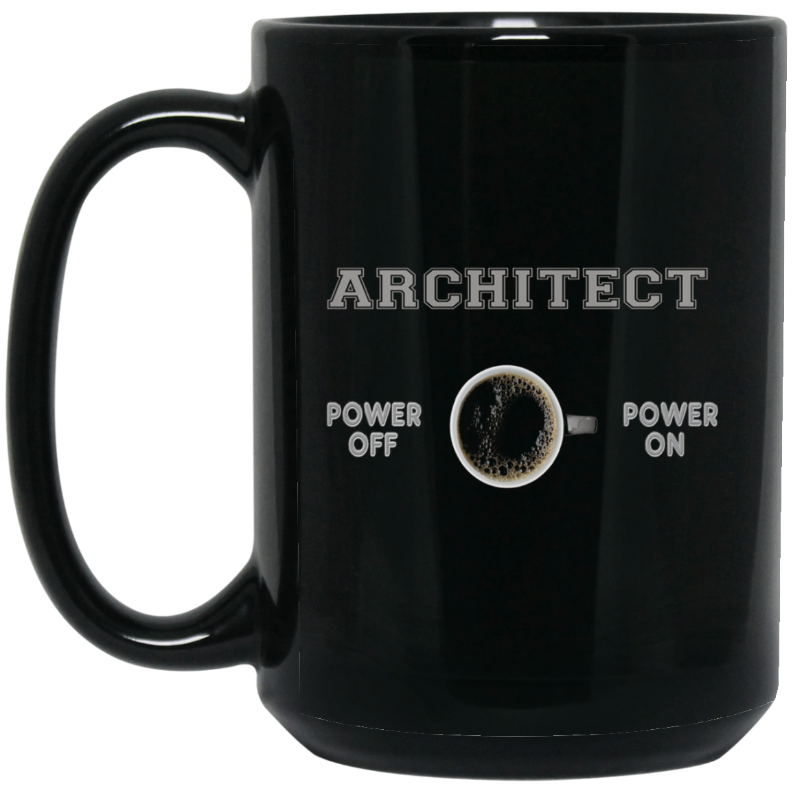 Architect T-shirt - Architect Powered By Coffee - Funny Gift