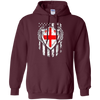 Image of Angel Georgian American Flag Patriotic Georgia USA Tshirt