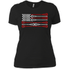 Image of American flag lacrosse shirt 4th of july shirts for men gift