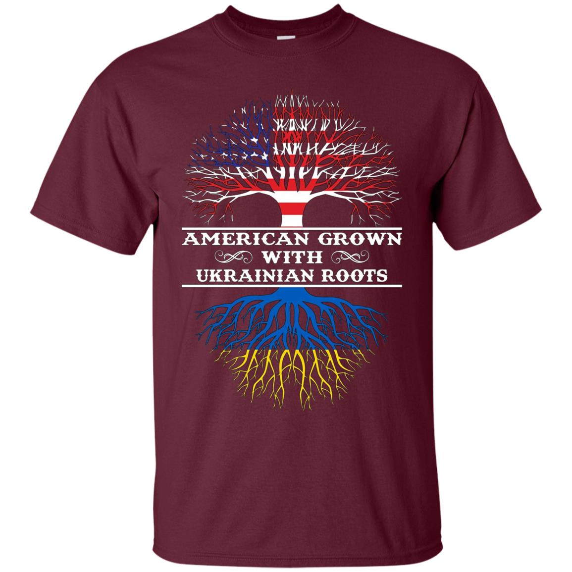 American Grown With UKRAINIAN Roots Tee Shirt