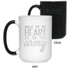 Image of Army Wife Shirt Girl , Half Of My Heart Is In The Army