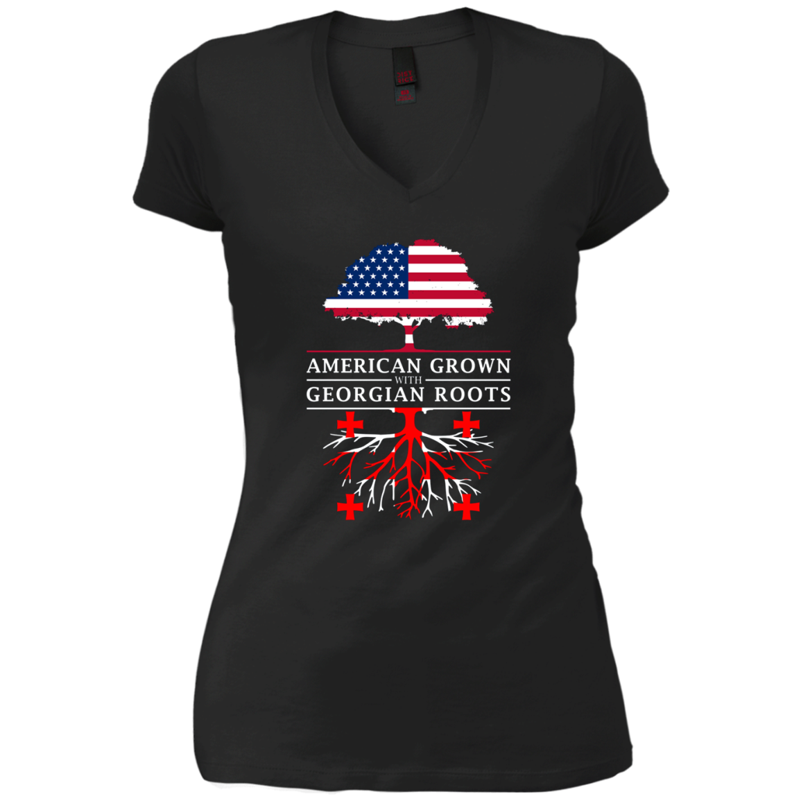 American Grown with Georgian Roots - Georgia T-Shirt