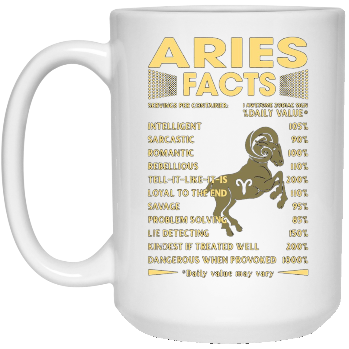 Aries Facts Zodiac T-shirt