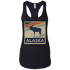 Image of Alaska Moose Retro State Love T Shirt