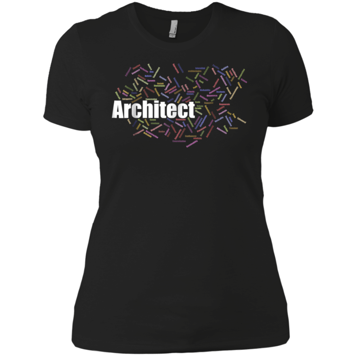 Architect Gift Terms T-Shirt Word Cloud Planner Draftsman