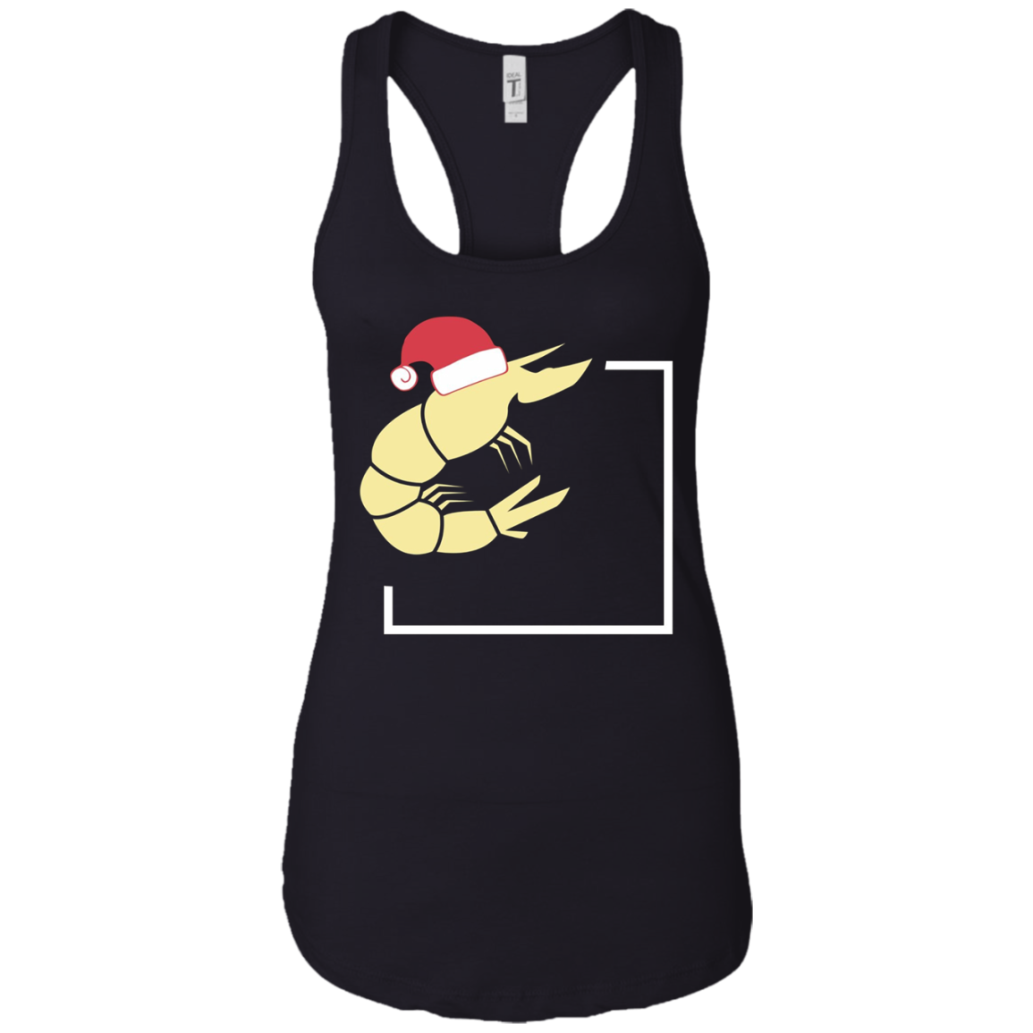 Christmas Shrimp T-Shirt - Shrimp With Santa Hat Tee