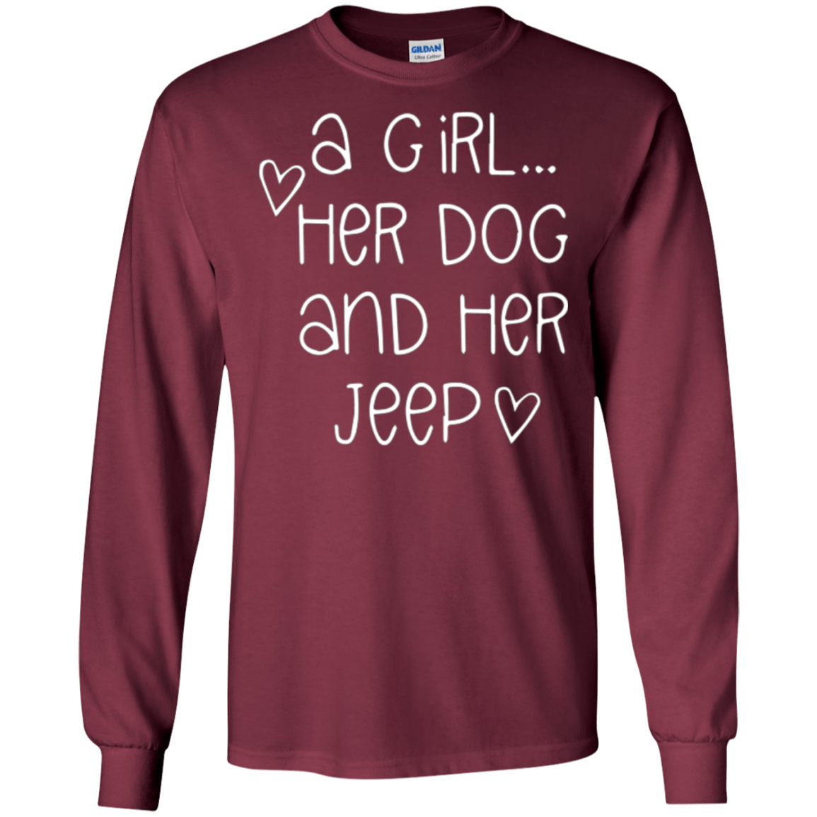 A Girl...Her Dog And Her Jeep T shirt