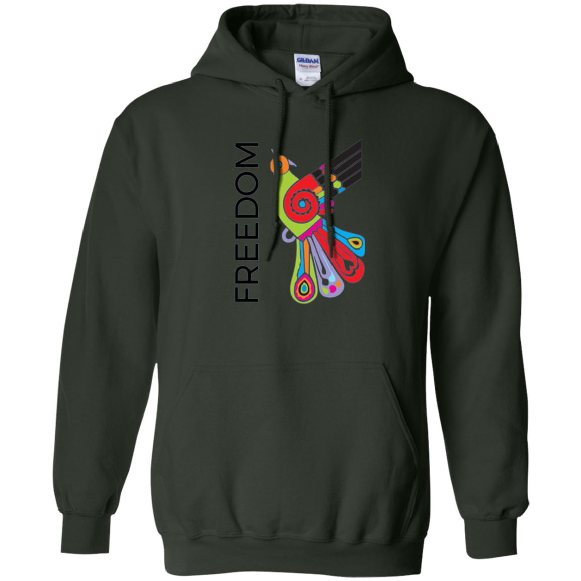 "Freedom" Bright Colorful Bird Diversity Unity T-Shirt