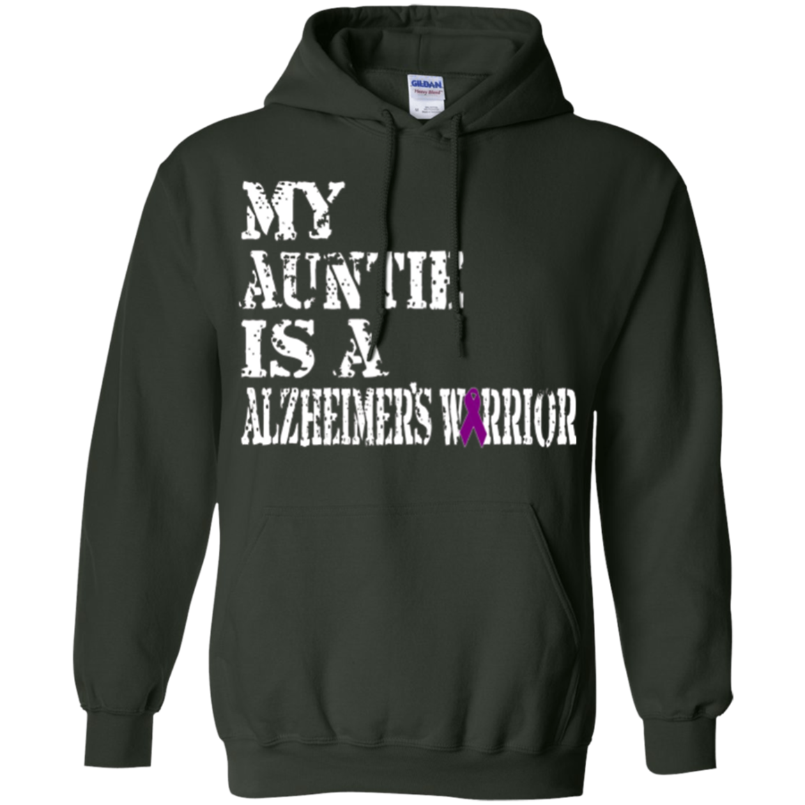 Alzheimer's Awareness Shirt For Aunties Purple Ribbon Tee