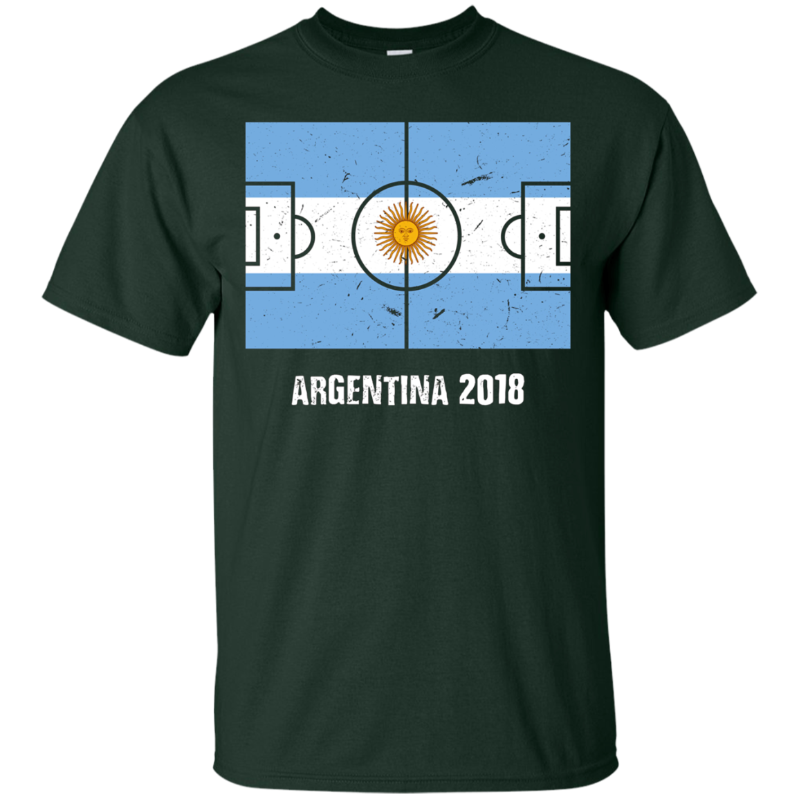 Argentina Team 2018 Tshirt Flag Field