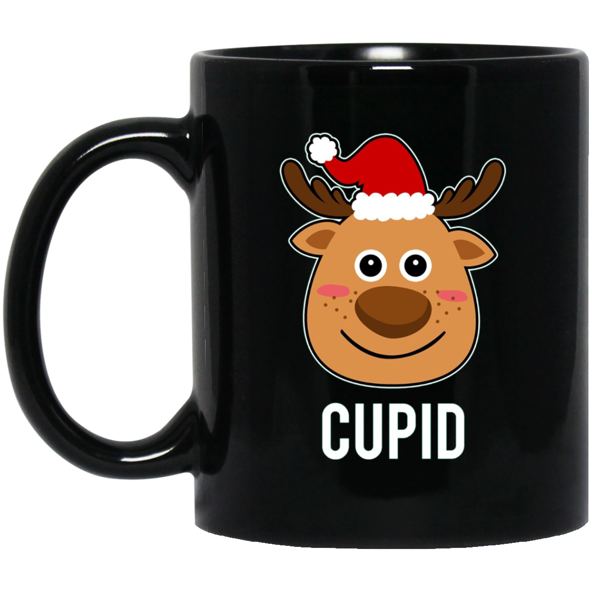 Santa Reindeer Cupid T-Shirt Christmas Group Costume Tee