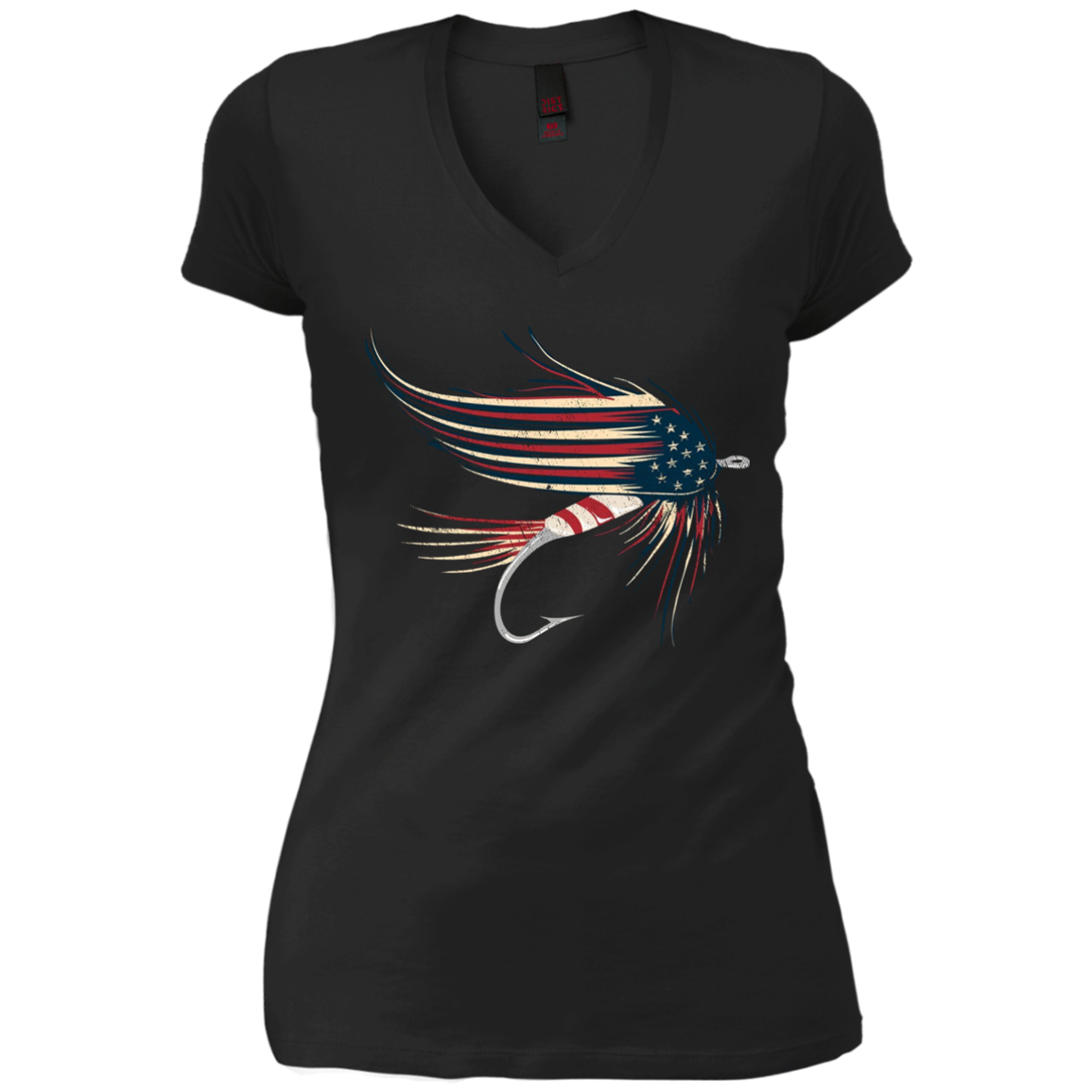 American Flag Salmon Fly T-Shirt