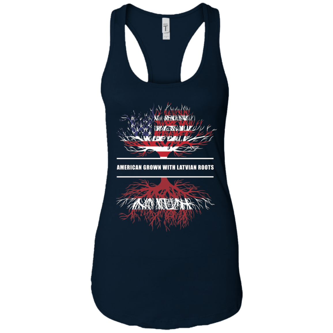 American Grown With Latvian Roots T-Shirt Latvia Tee