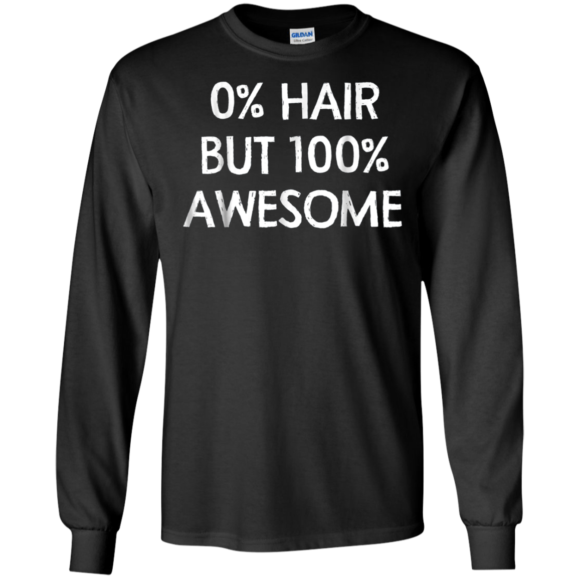 0% Hair But 100% Awesome Shirt Alopecia spot baldness Shirt