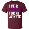 Image of Alzheimer's Awareness T-shirt I Wear Purple For My Auntie