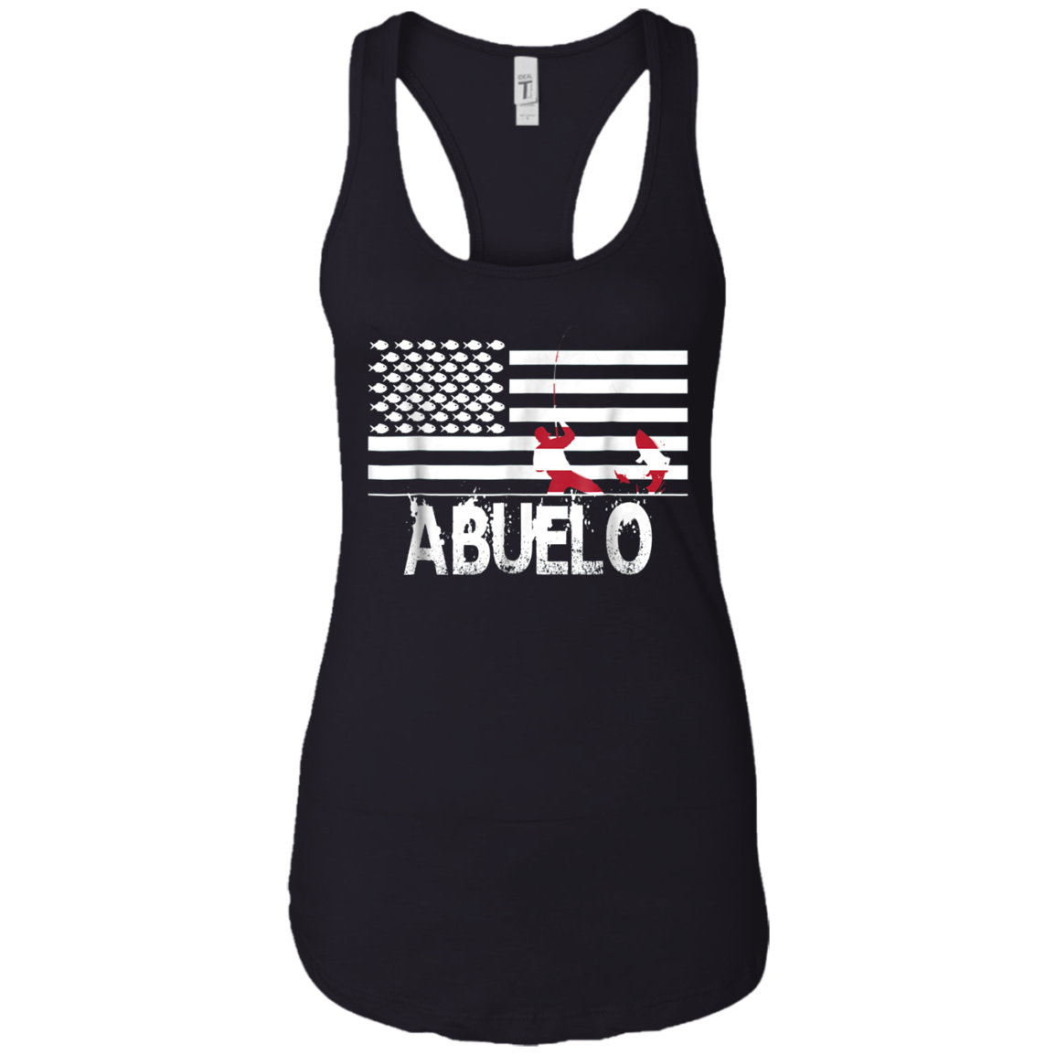 ABUELO Fishing Shirt with Patriotic Flag - Fishing Dad Gifts