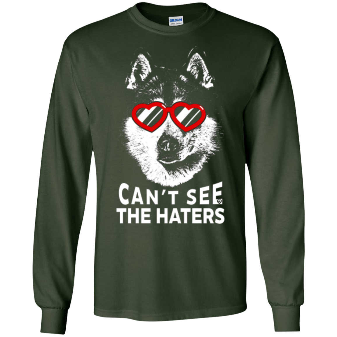 Alaskan Malamute Shirt Can't See The Haters Dog Lovers Tee