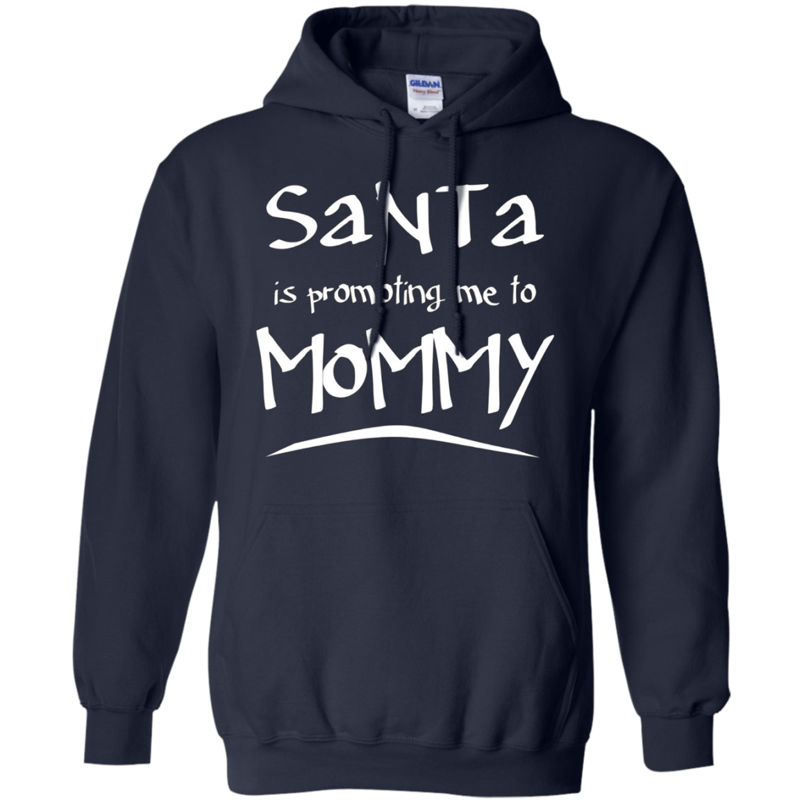 Santa Is Promoting Me To Mommy T-Shirt | Christmas Tee
