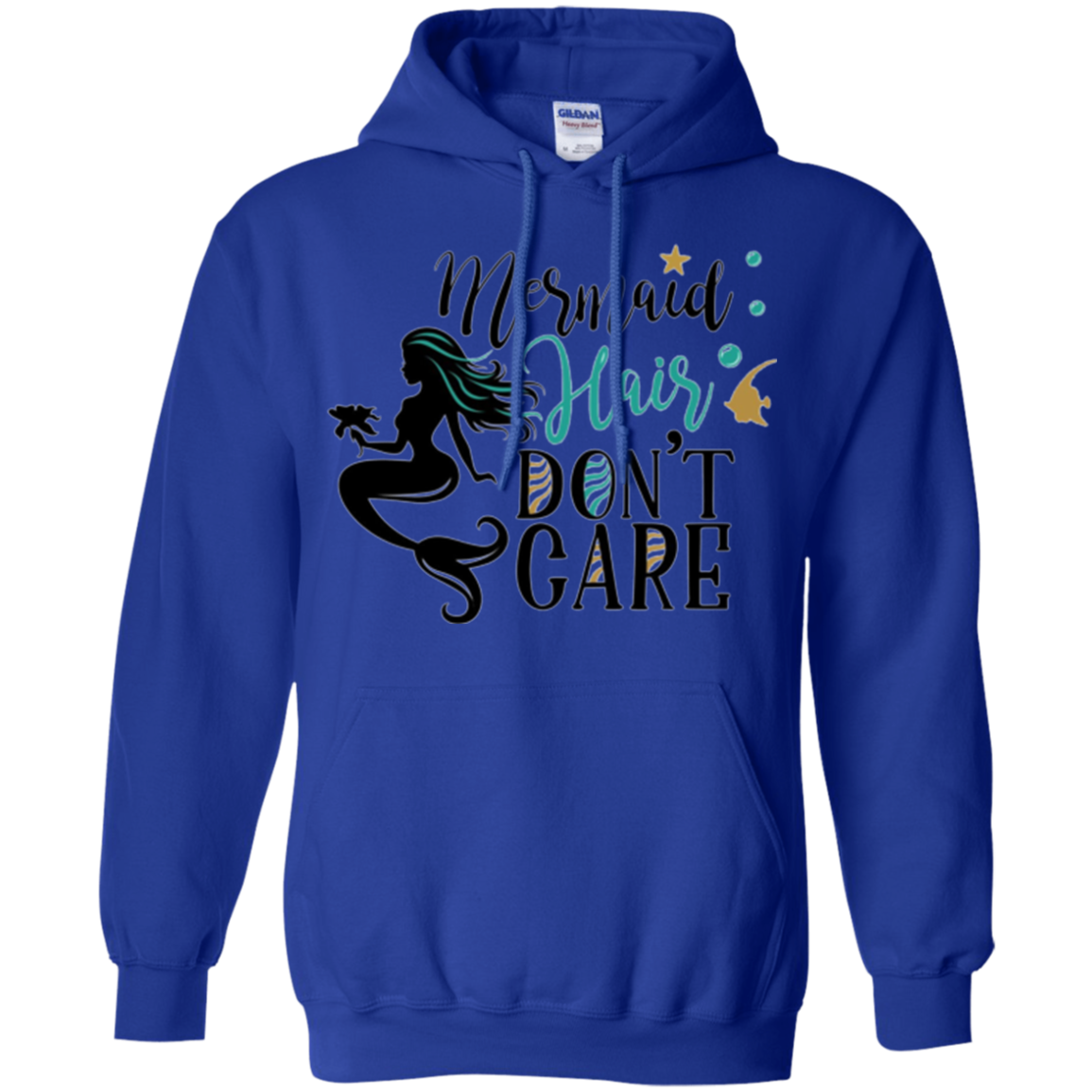 "Mermaid Hair, Don't Care" Funny Women's Shirt