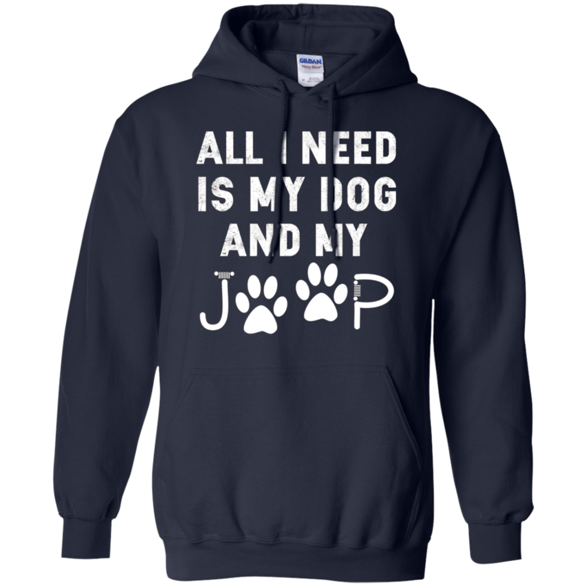 All I need is my dog and my jeep funny dog lover Tee Shirt