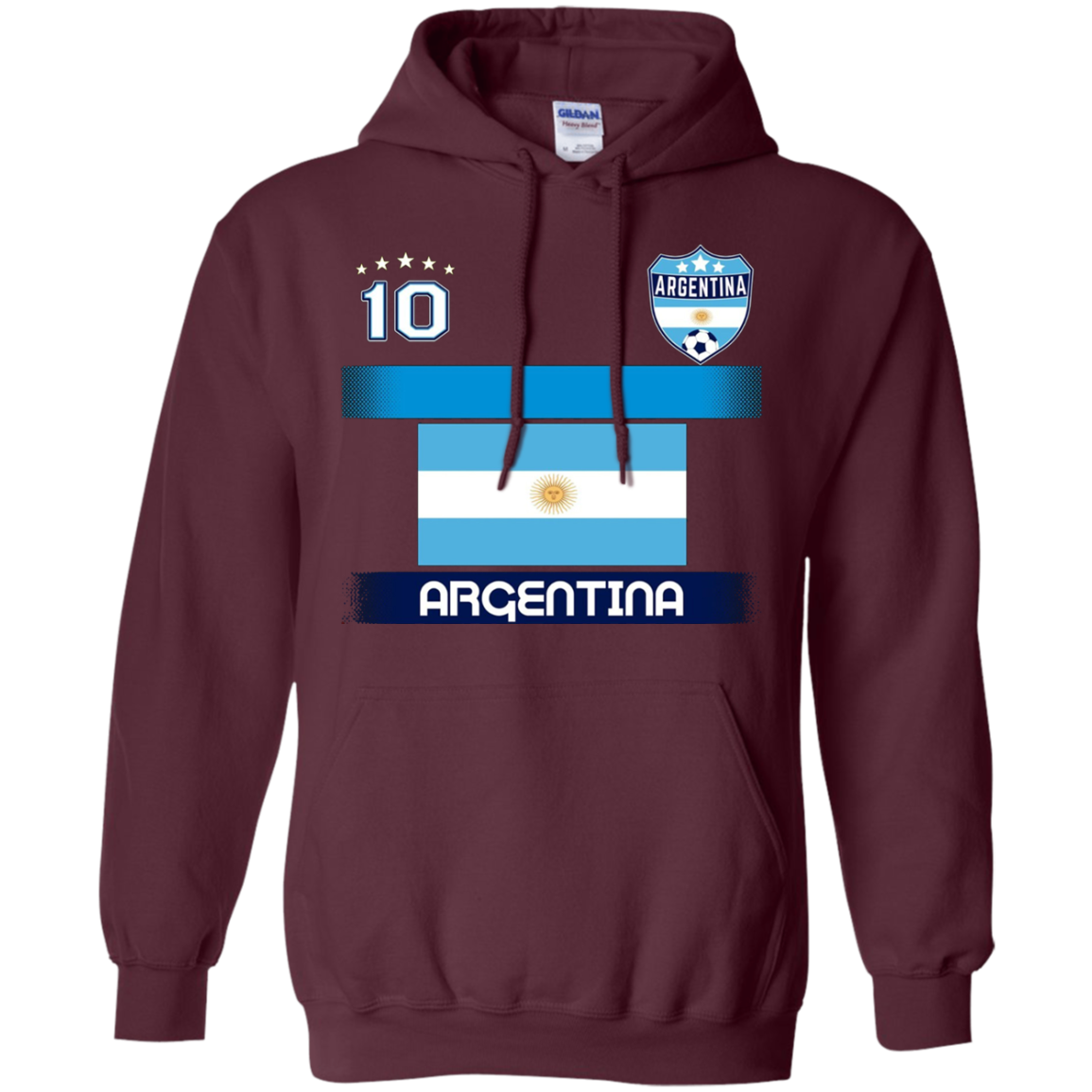 ARGENTINA Football Soccer T-Shirt with national flag