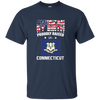 Image of American By Birth Proudly Raised In Connecticut Flag Shirt