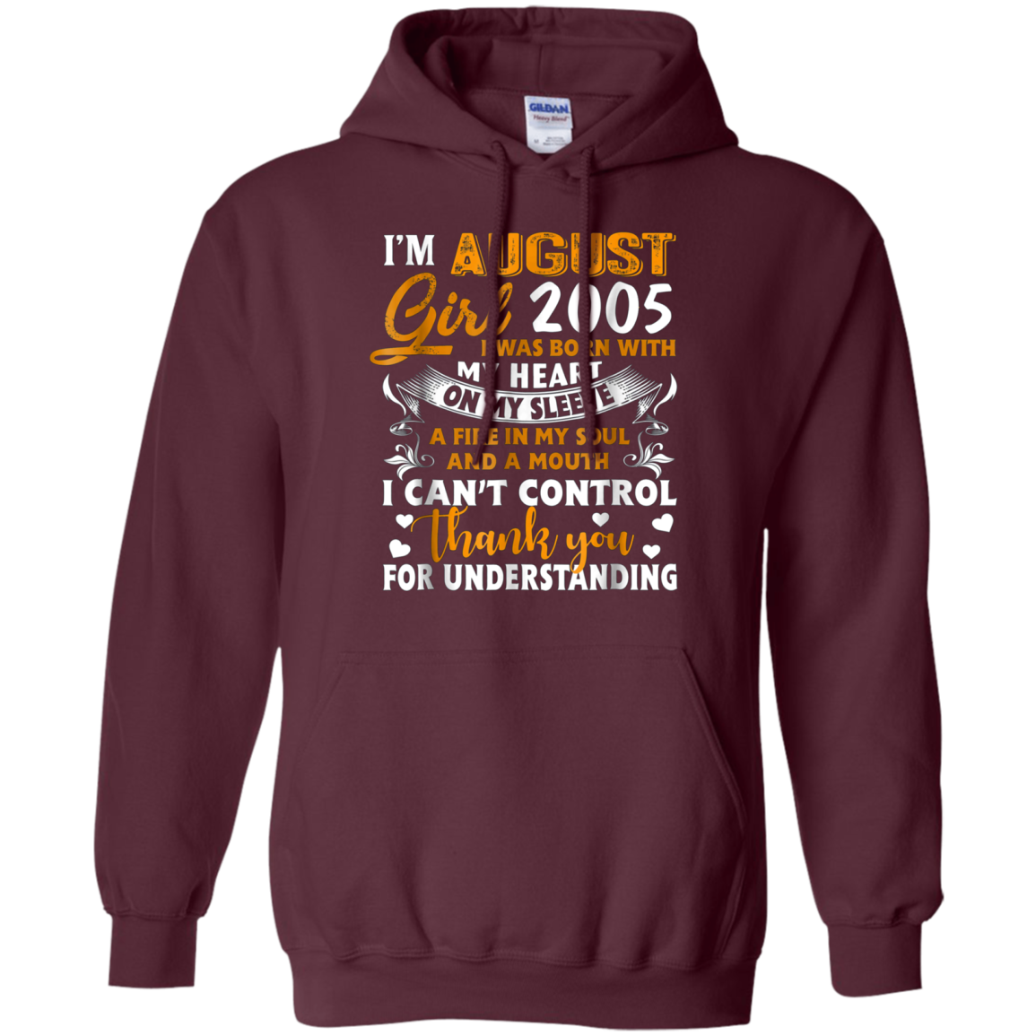 August 2005 Girl Gifts 13 Years Old 13th Birthday T-Shirt