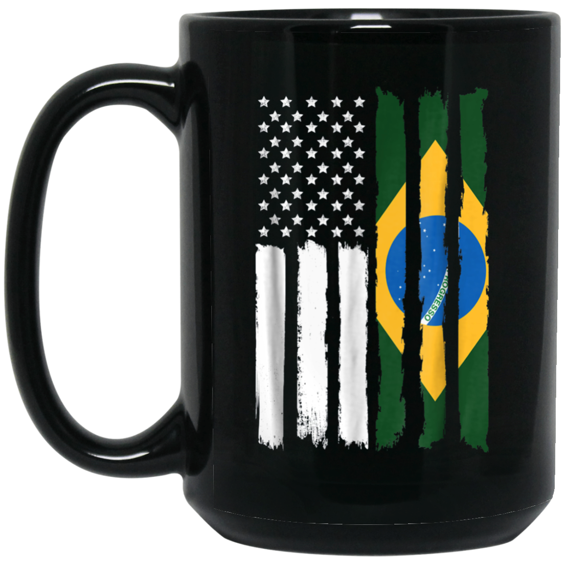 American Brazil Patriotic Flag T-shirt