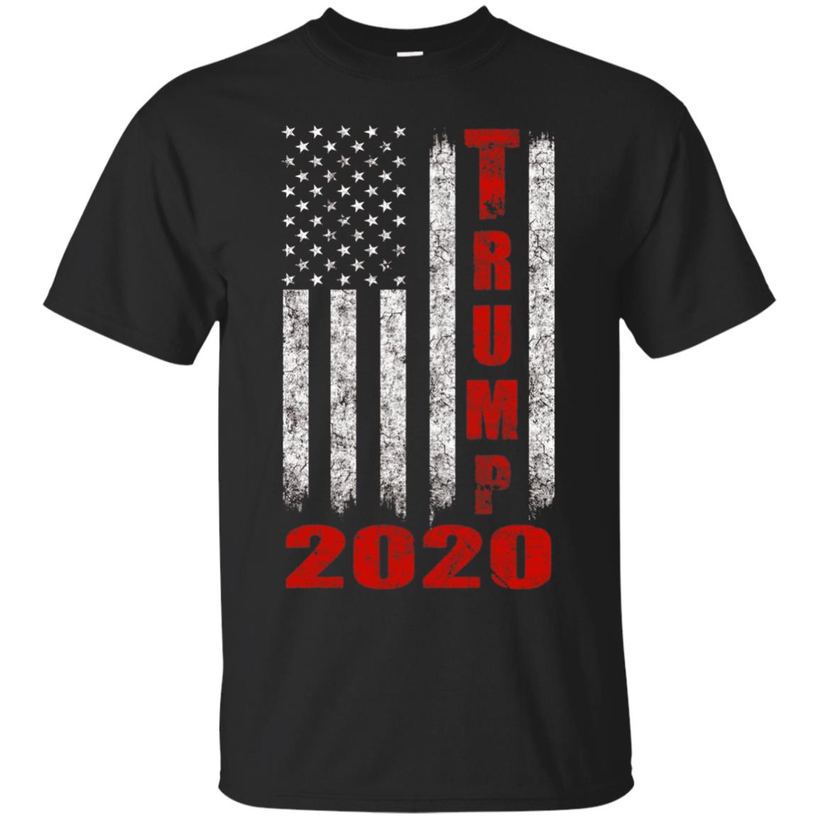 T-shirt Trump 2020 avec drapeau américain