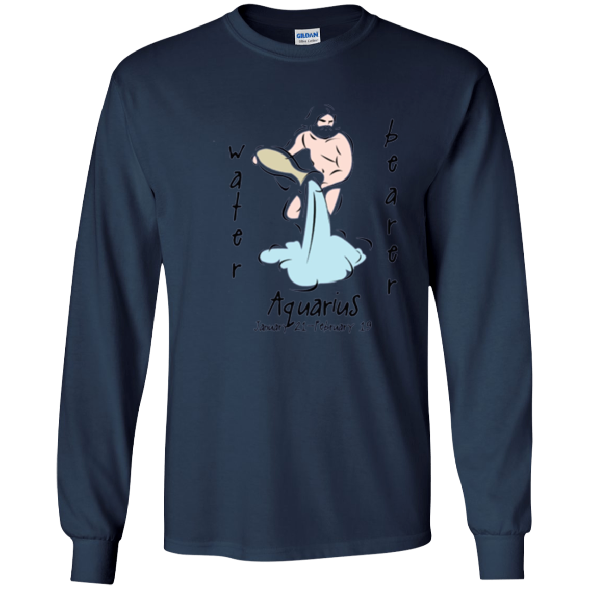 Astrology Aquarius Tshirt For The Water Bearer Sun Sign