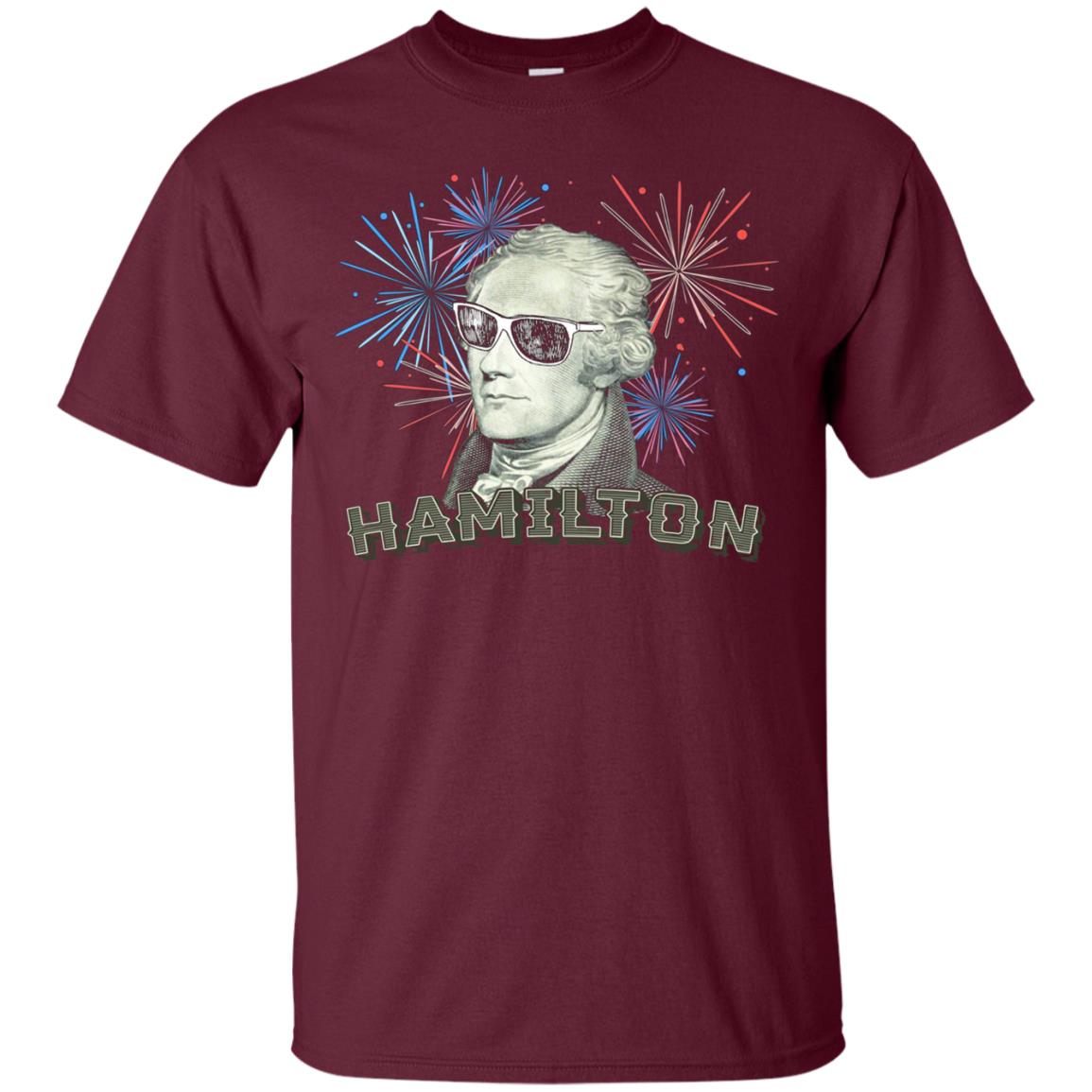 Alexander Hamilton Sunglasses Fireworks HIstory T Shirt