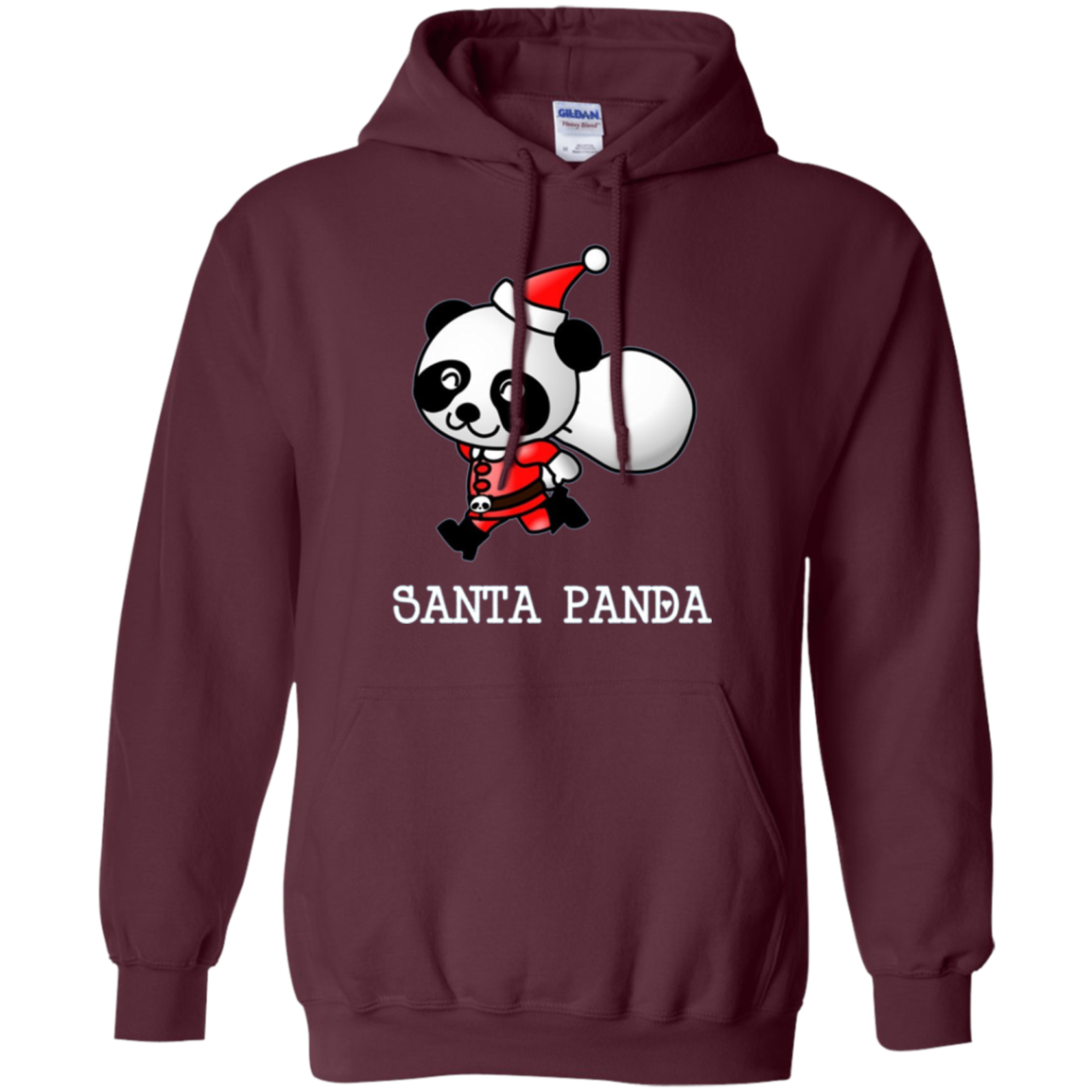 Santa Panda Cute Panda Bear Christmas T-Shirt