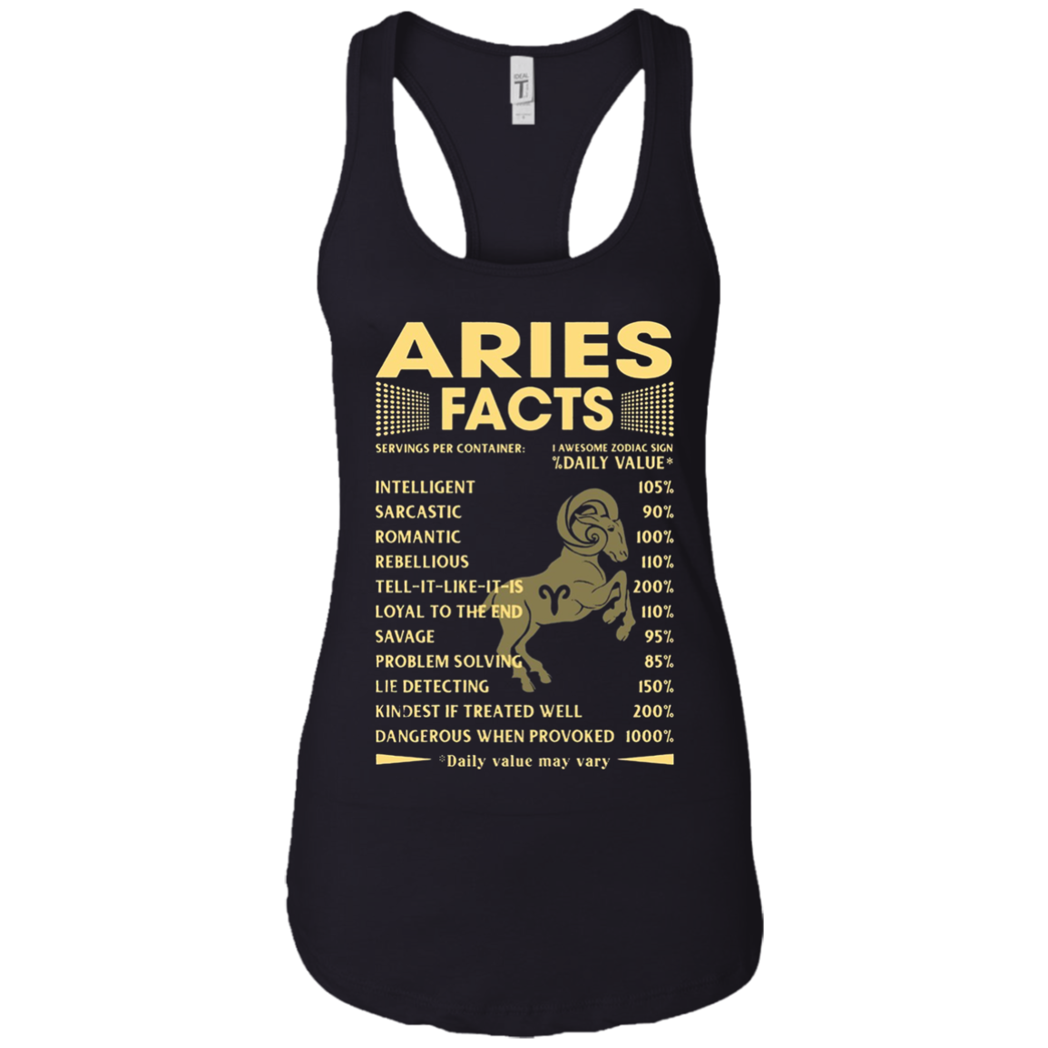 Aries Facts Zodiac T-shirt