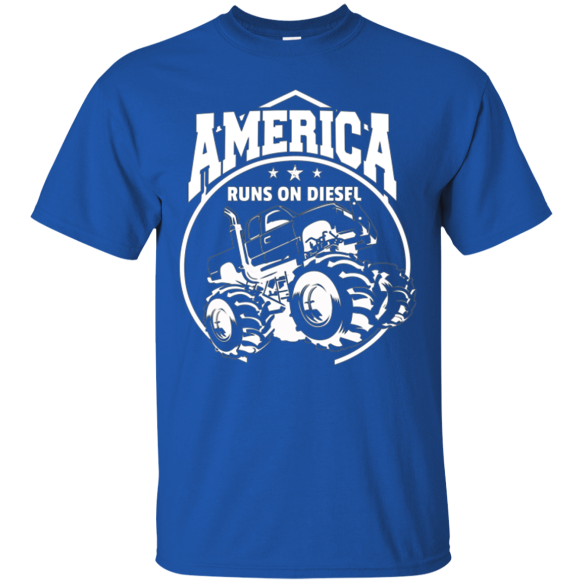 America Runs On Diesel Gear Monster SUV Truck Fans T-Shirt