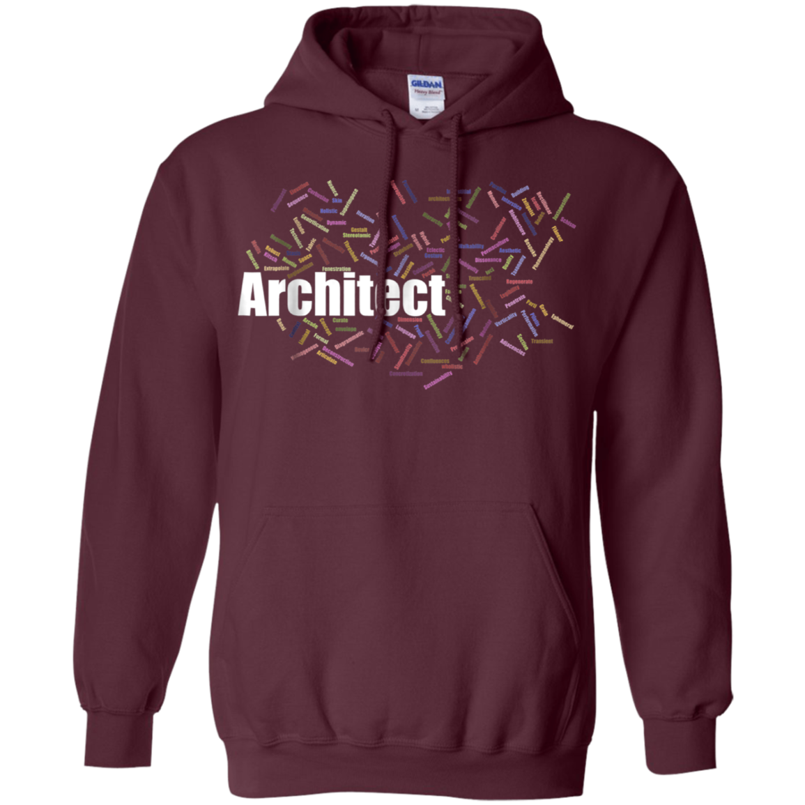 Architect Gift Terms T-Shirt Word Cloud Planner Draftsman