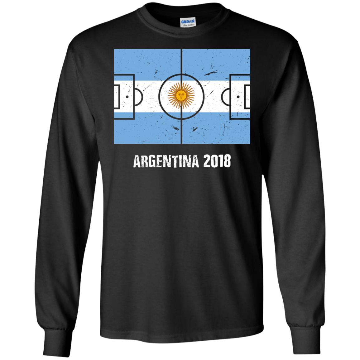 Argentina Team 2018 Tshirt Flag Field