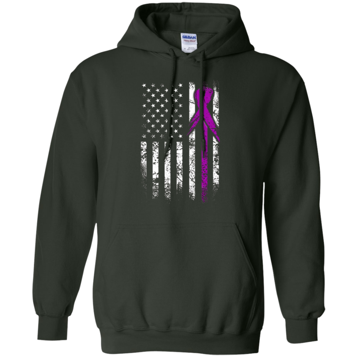 Alzheimer T-Shirt, American Flag Grunge Shirt