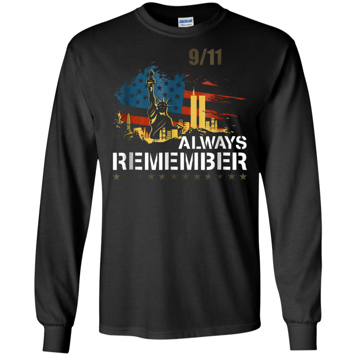 Always Remember 9/11 Patriot Day Memorial Tshirt