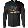 Image of Always Remember 9/11 Patriot Day Memorial Tshirt