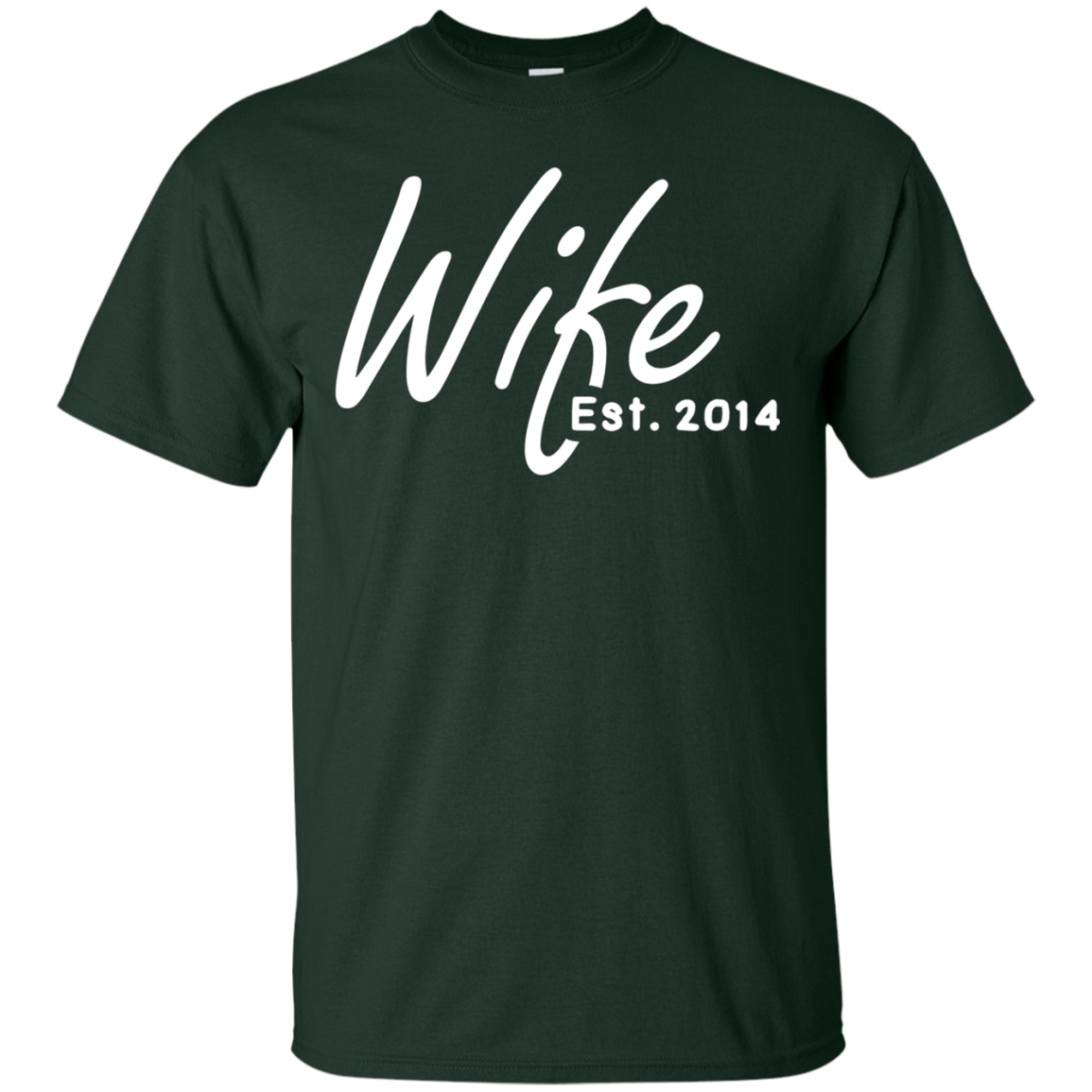 4th Wedding Anniversary Gift For Her - Wife Est 2014 Shirt