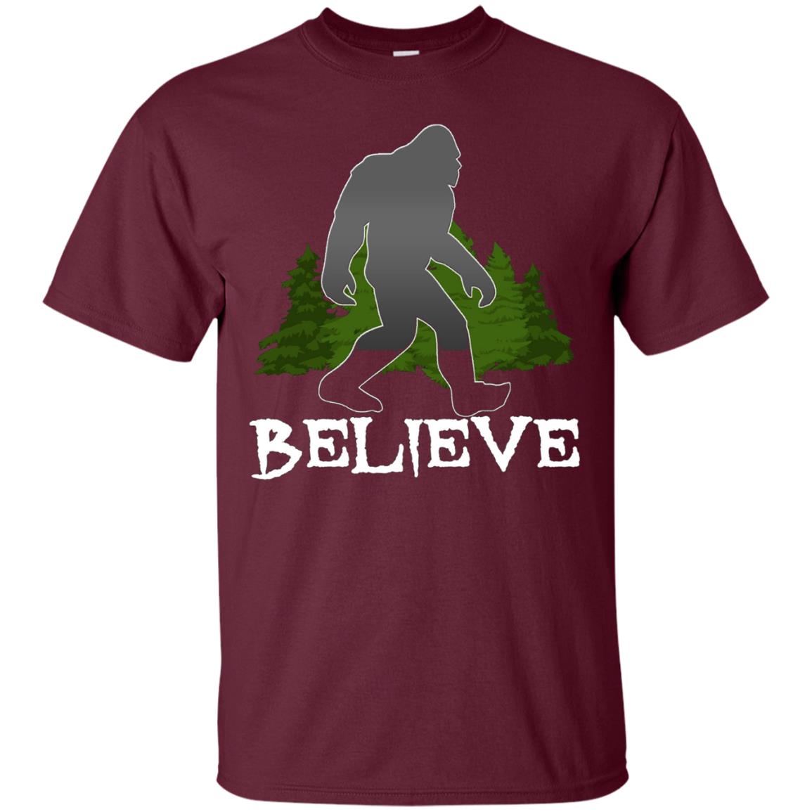 Bigfoot, Sasquatch, Yeti, I Believe Tshirt, Silhouette